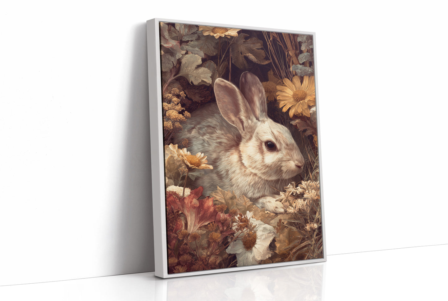 Autumn Blooms Hide Gentle Watcher