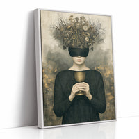 Blindfolded Time: Woman with Golden Chalice