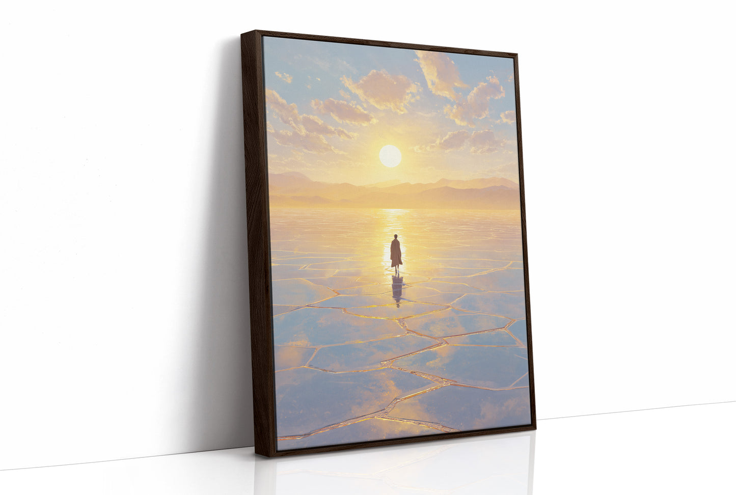 Solitary Pilgrim on Crystalline Horizon
