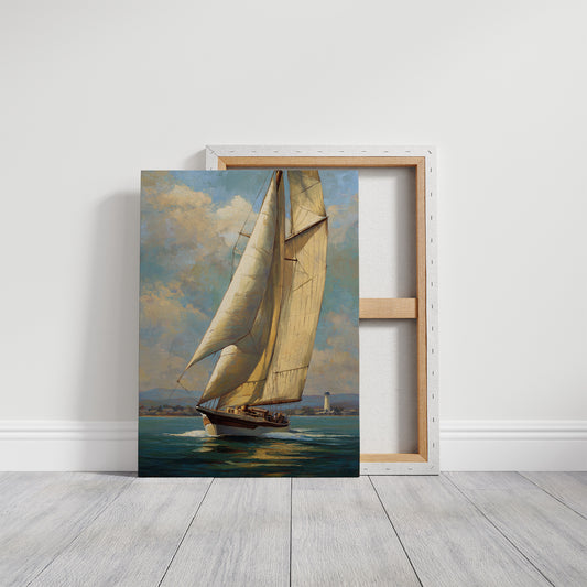 Sails Catch Afternoon's Golden Promise