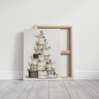 Stacked Treasures: A Festive Gift Tower