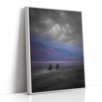 Twilight Riders Beneath Stormy Skies