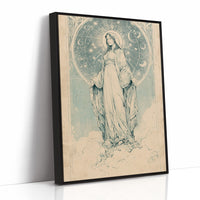 Our Lady of Stars — Art Nouveau Celestial Devotional Print