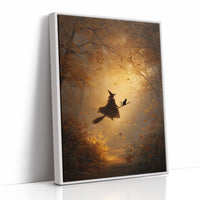 Autumn Flight Through Golden Woods