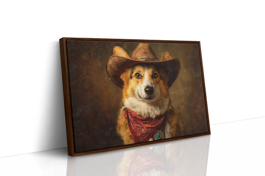 Loyal Companion In Western Attire