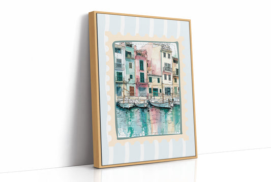 Harbor Stamp, Fishing Boats at Rest