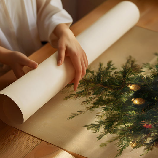 Evergreen Simplicity Against Dark Walls