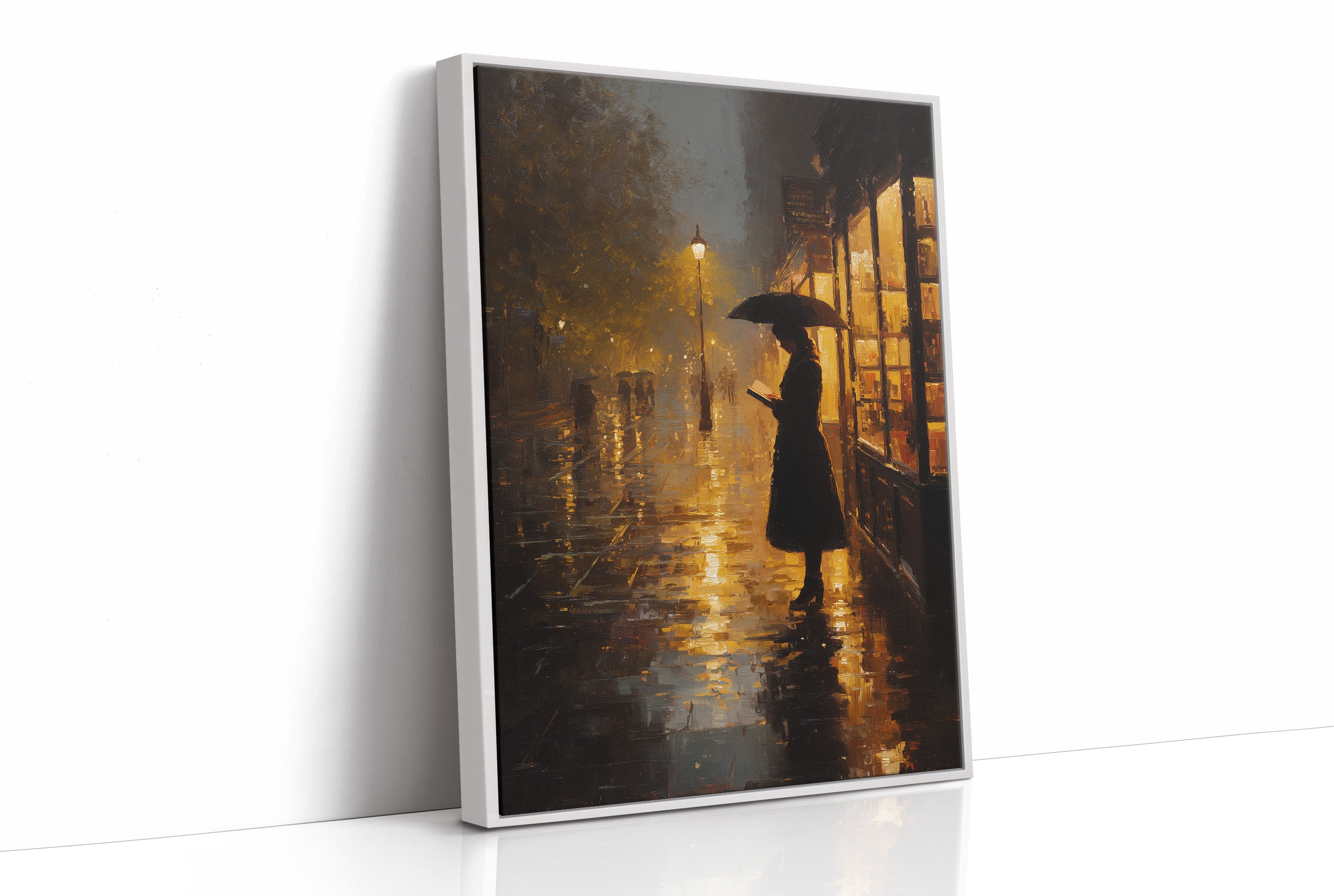 Rain-Soaked Pages After Dusk