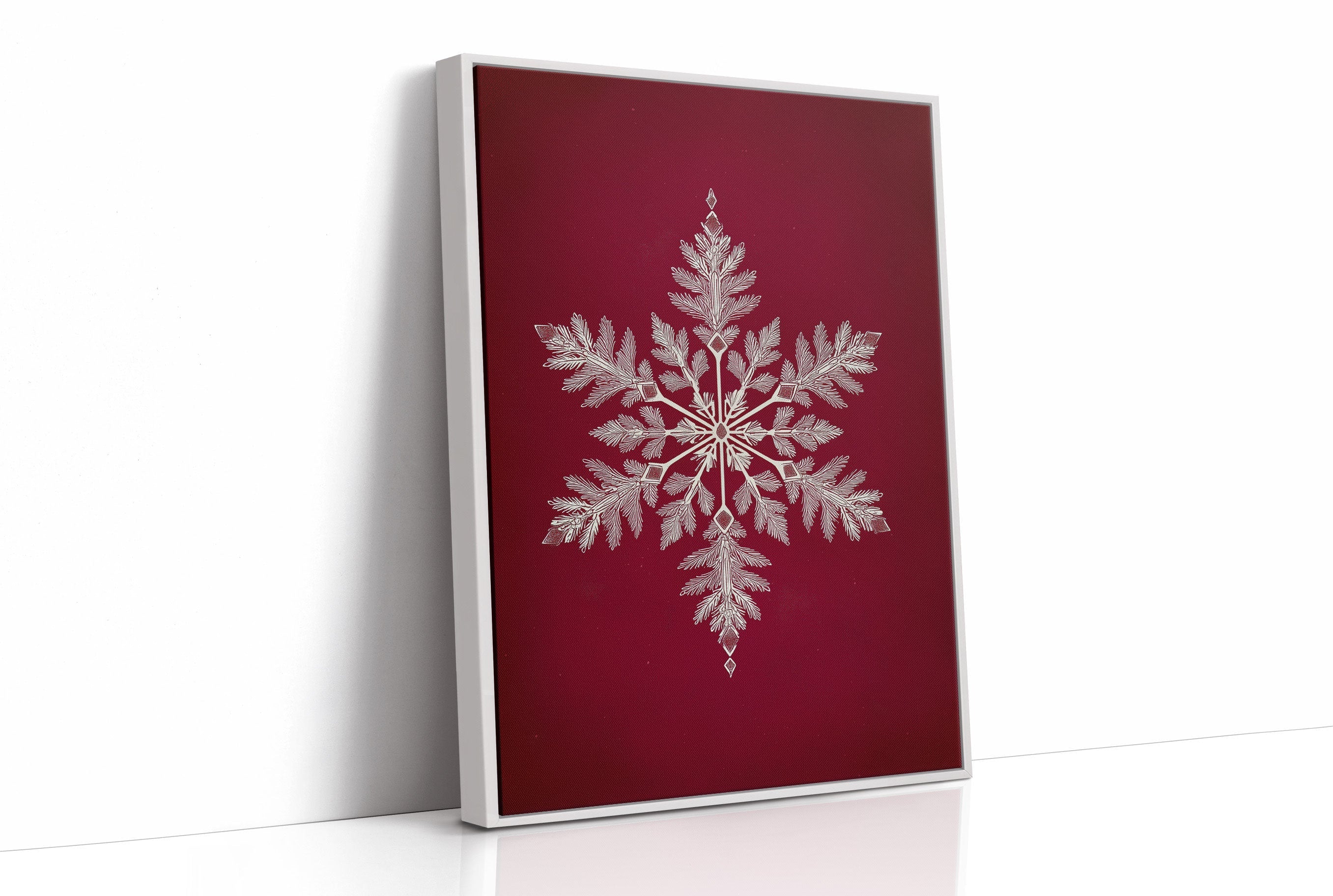 Silver Frost Dances On Crimson
