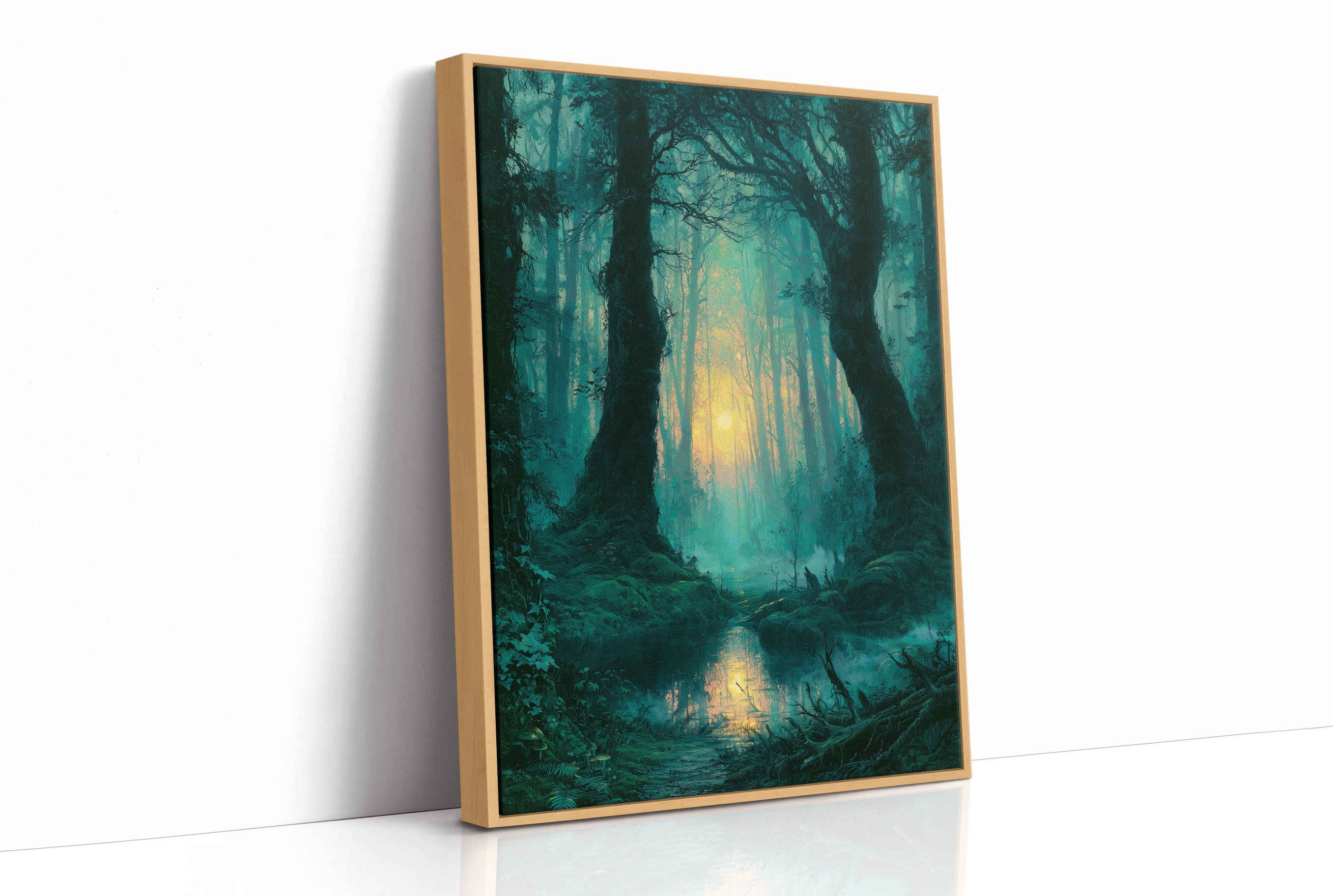 Reflected Glow: The Twin Trees of the Swamp Forest
