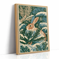 Rabbit in the Winter Pines