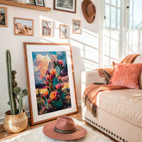 Desert Blooms Dance Against Thunder