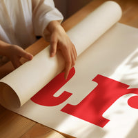 Art Crimson Typography: Vertical Declarations