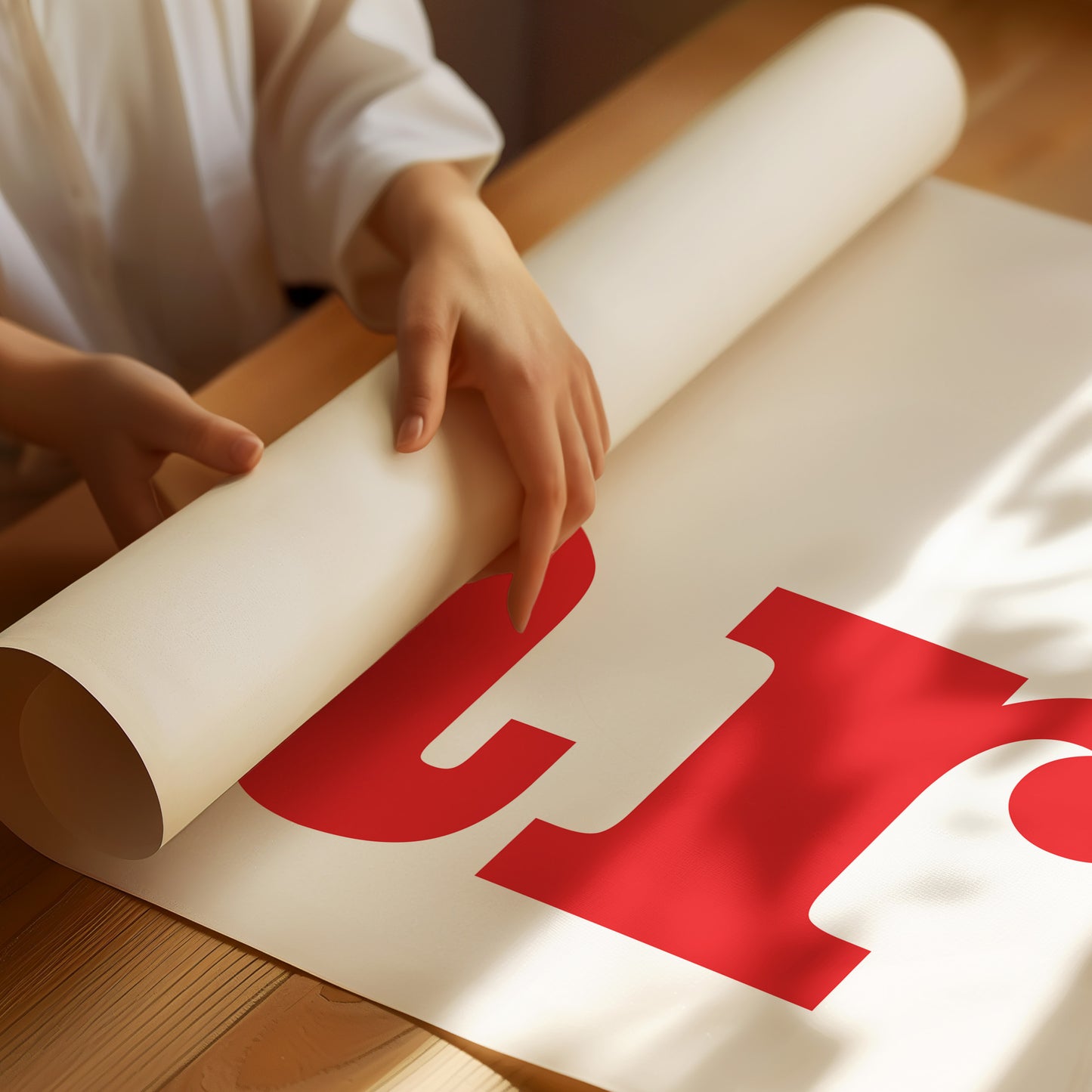 Art Crimson Typography: Vertical Declarations