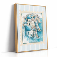 Santorini Blue, Sketched in Stamp