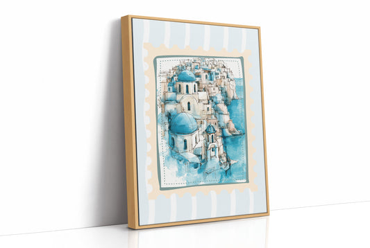 Santorini Blue, Sketched in Stamp