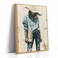 Denim, Dust, and a Wide Brim