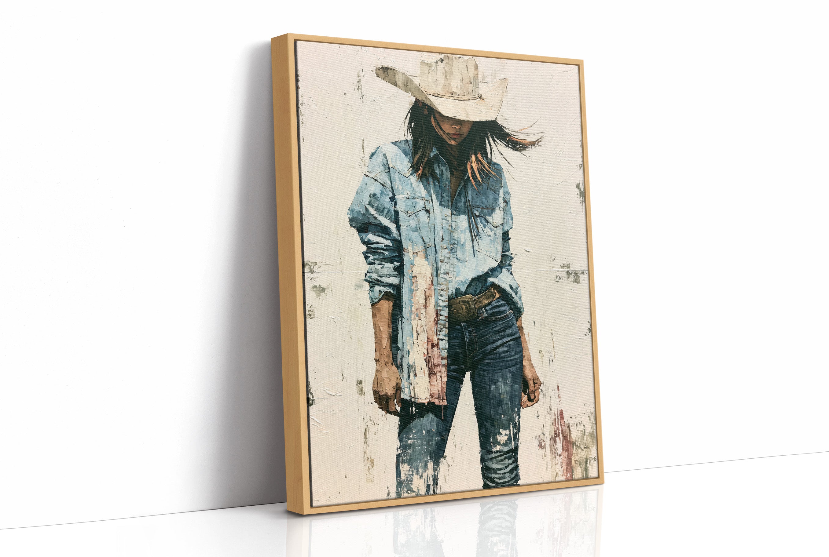 Denim, Dust, and a Wide Brim