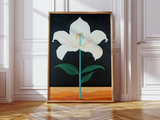 Midnight Lily Reaches For Stars