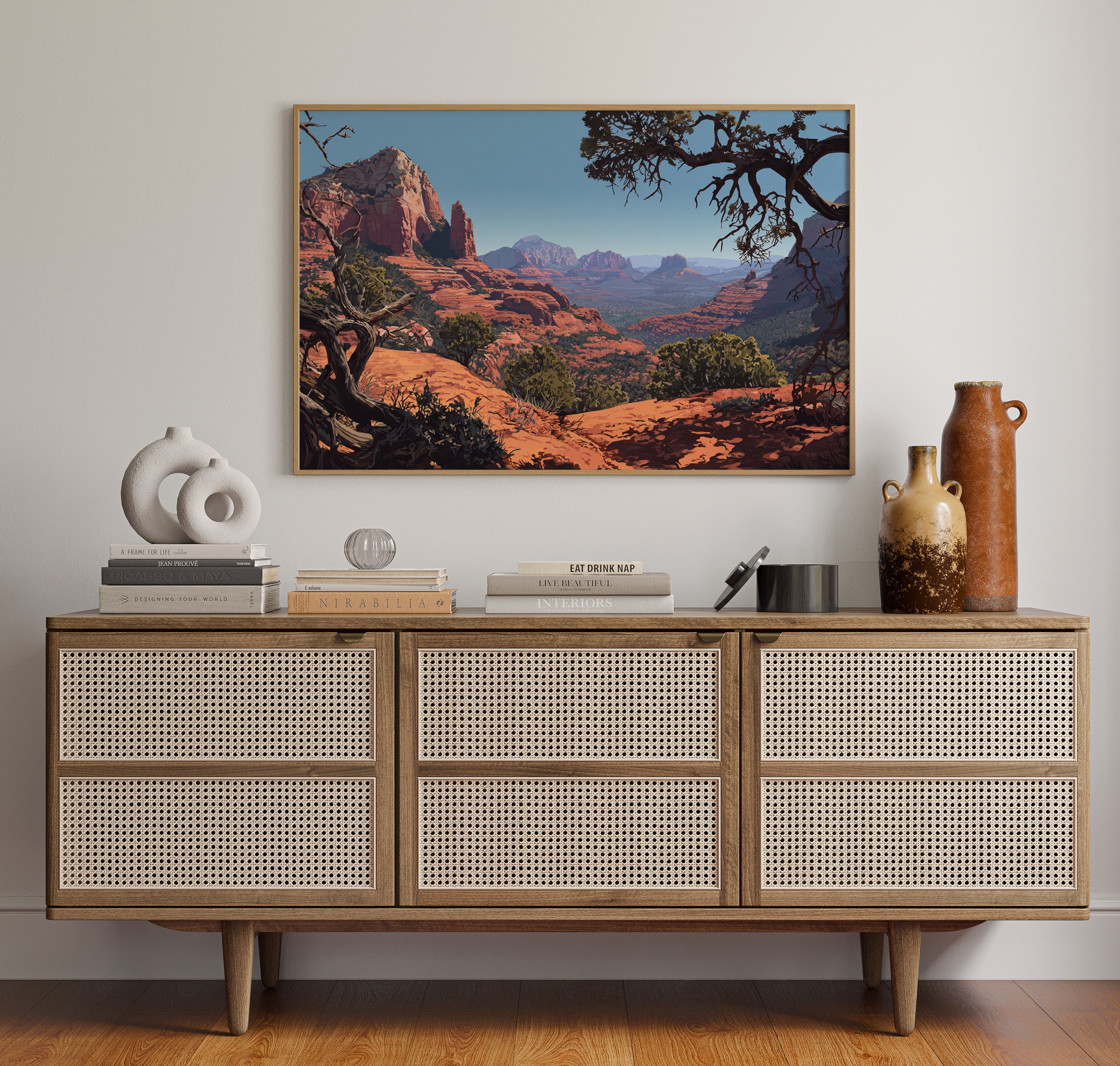 Twisted Juniper Frames Desert Peaks