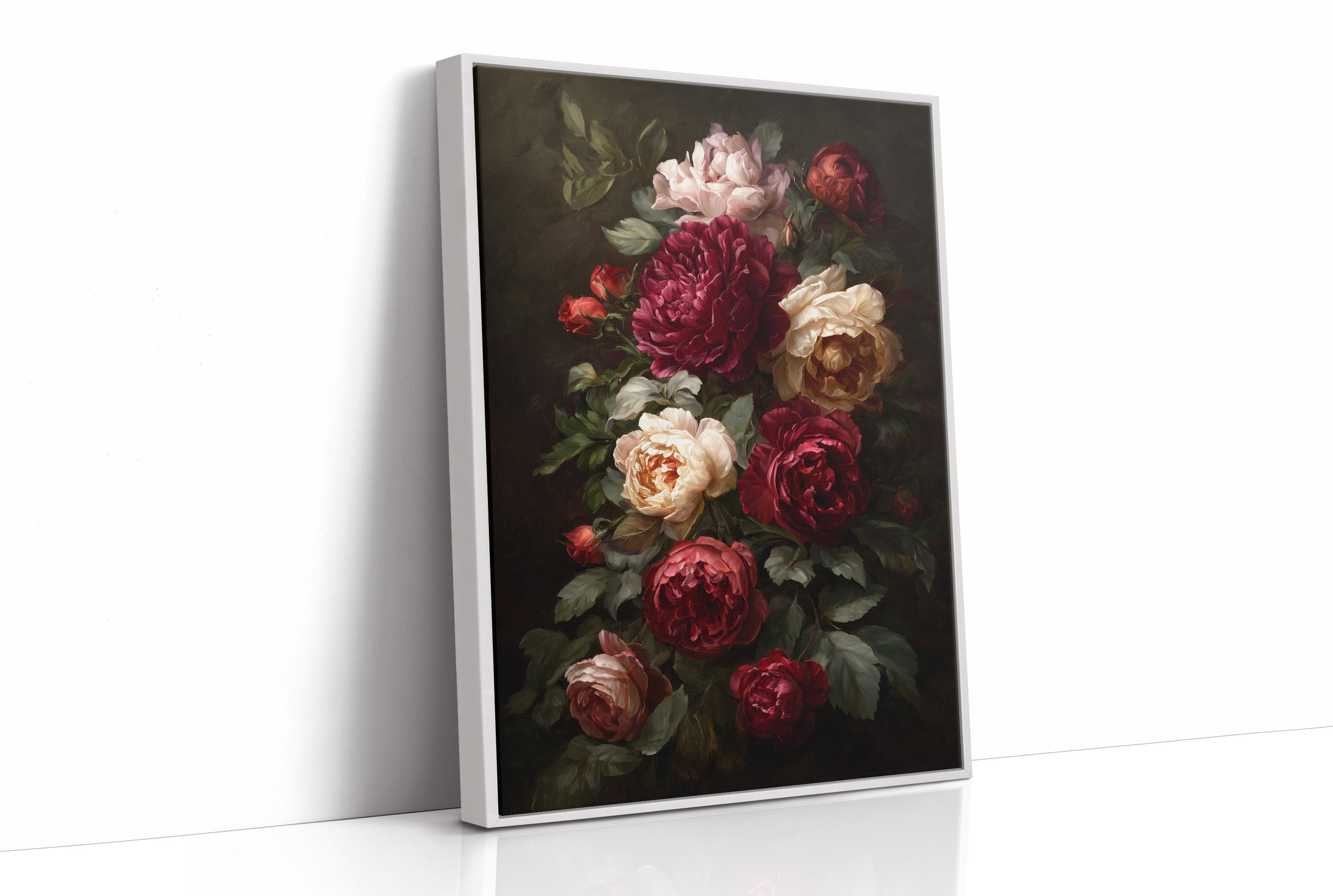 Velvet Blooms Against Midnight Walls