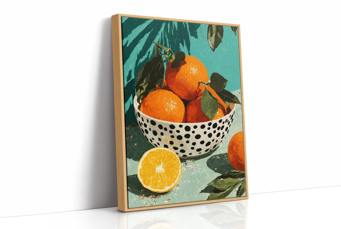 Oranges on a Teal Afternoon