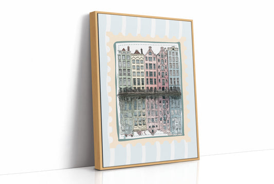 Amsterdam Gables, Stamped in Pastel