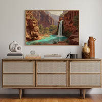 Turquoise Waters Meet Desert Walls