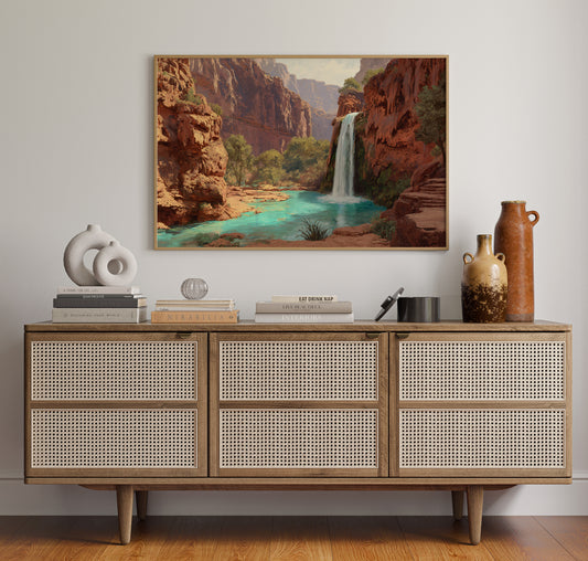 Turquoise Waters Meet Desert Walls