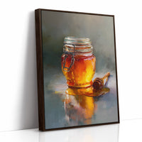 Golden Stillness in Glass