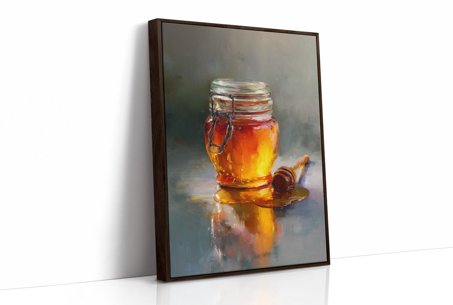 Golden Stillness in Glass