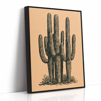 Saguaro Cluster In Relief