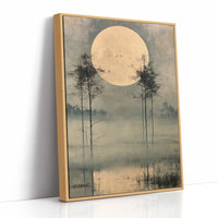 Harvest Moon Over the Marsh