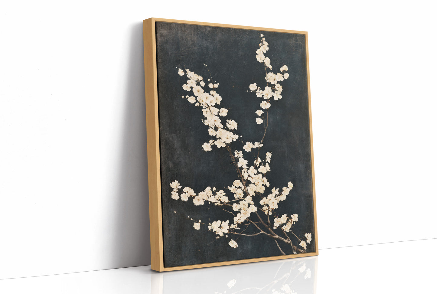 Blossoms on Aged Canvas