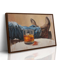 Evening Pause In Leather Boots