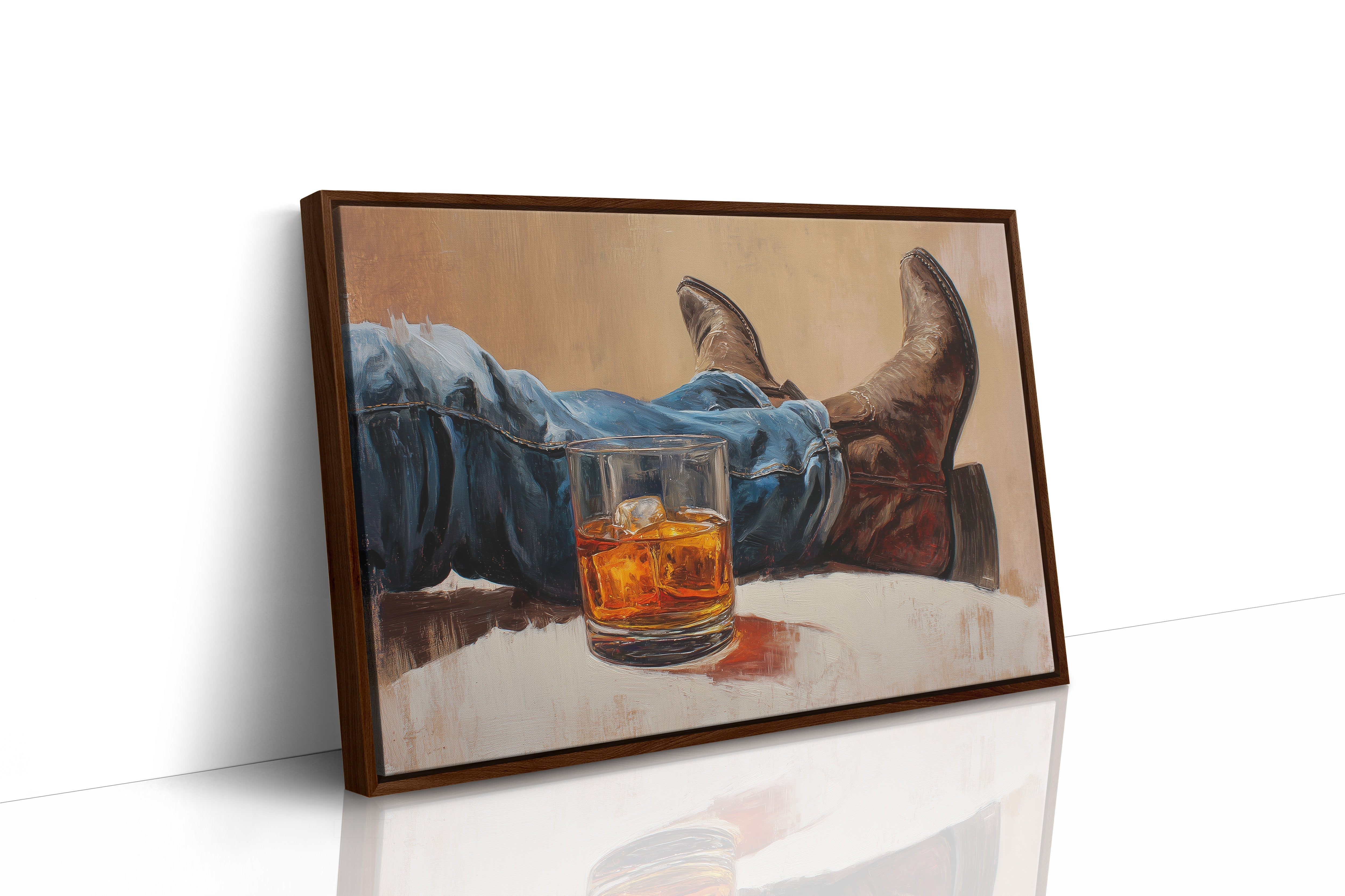 Evening Pause In Leather Boots