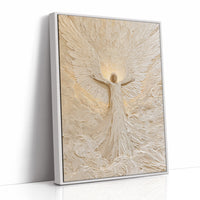 Ivory Textured Angel Ascending
