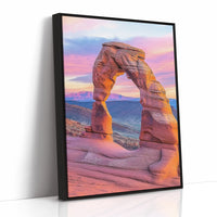 Delicate Arch at Dusk in Painted Sky