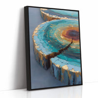 Turquoise Canyons Meet Golden Core