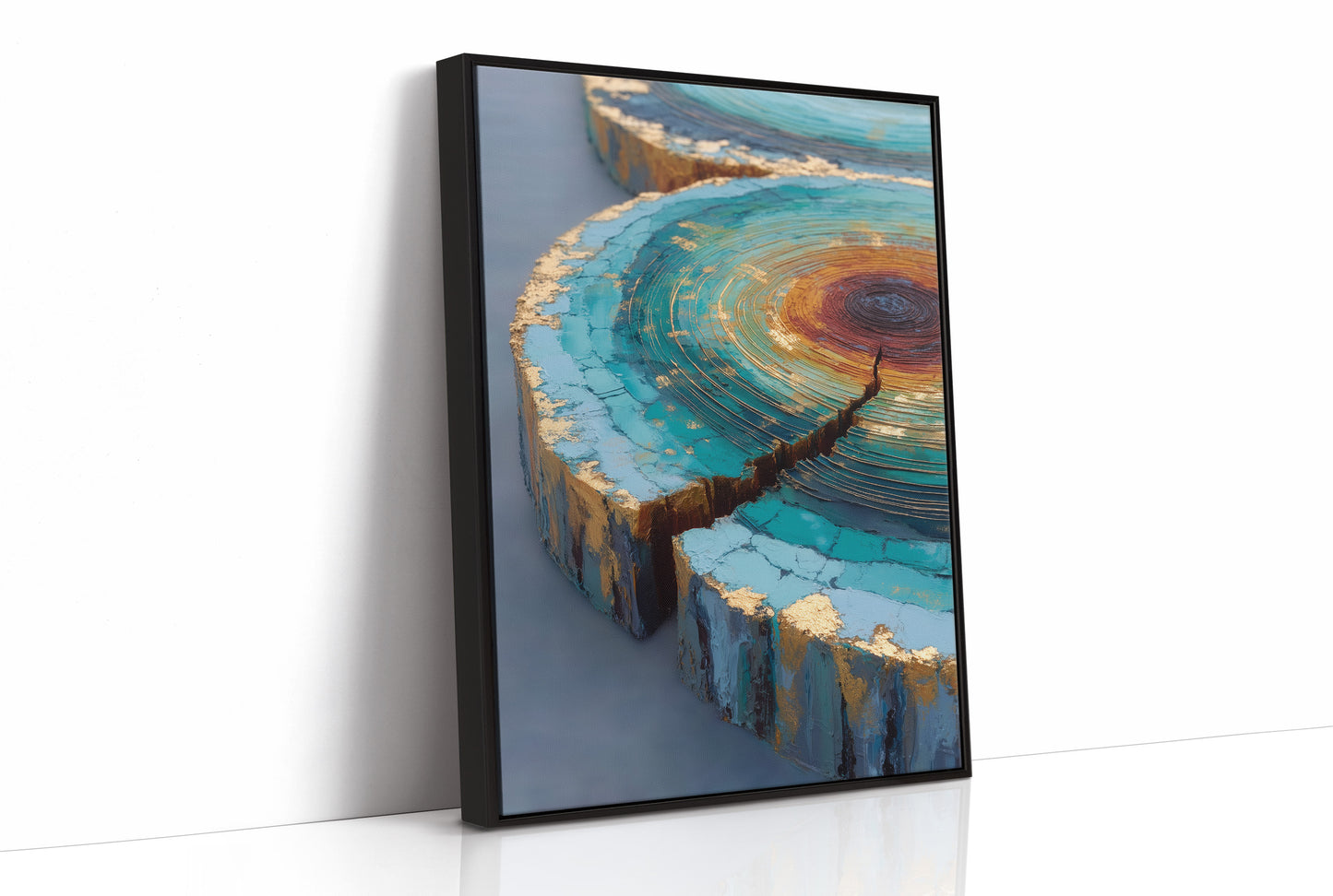 Turquoise Canyons Meet Golden Core