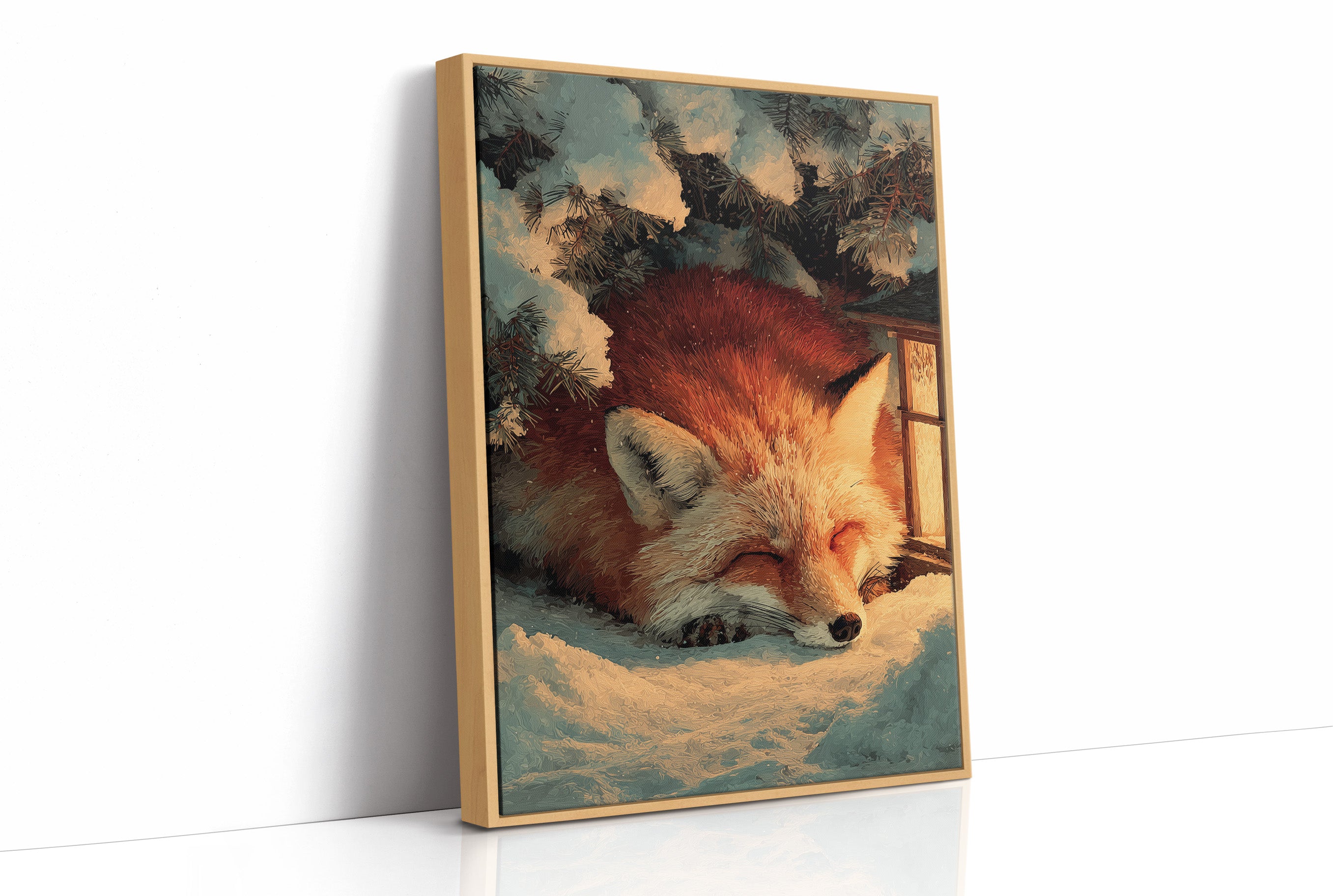 Curled Up in Winter's Glow