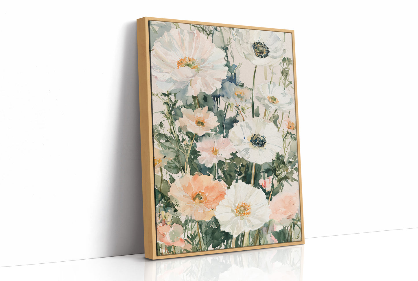 Anemones in Watercolor Bloom