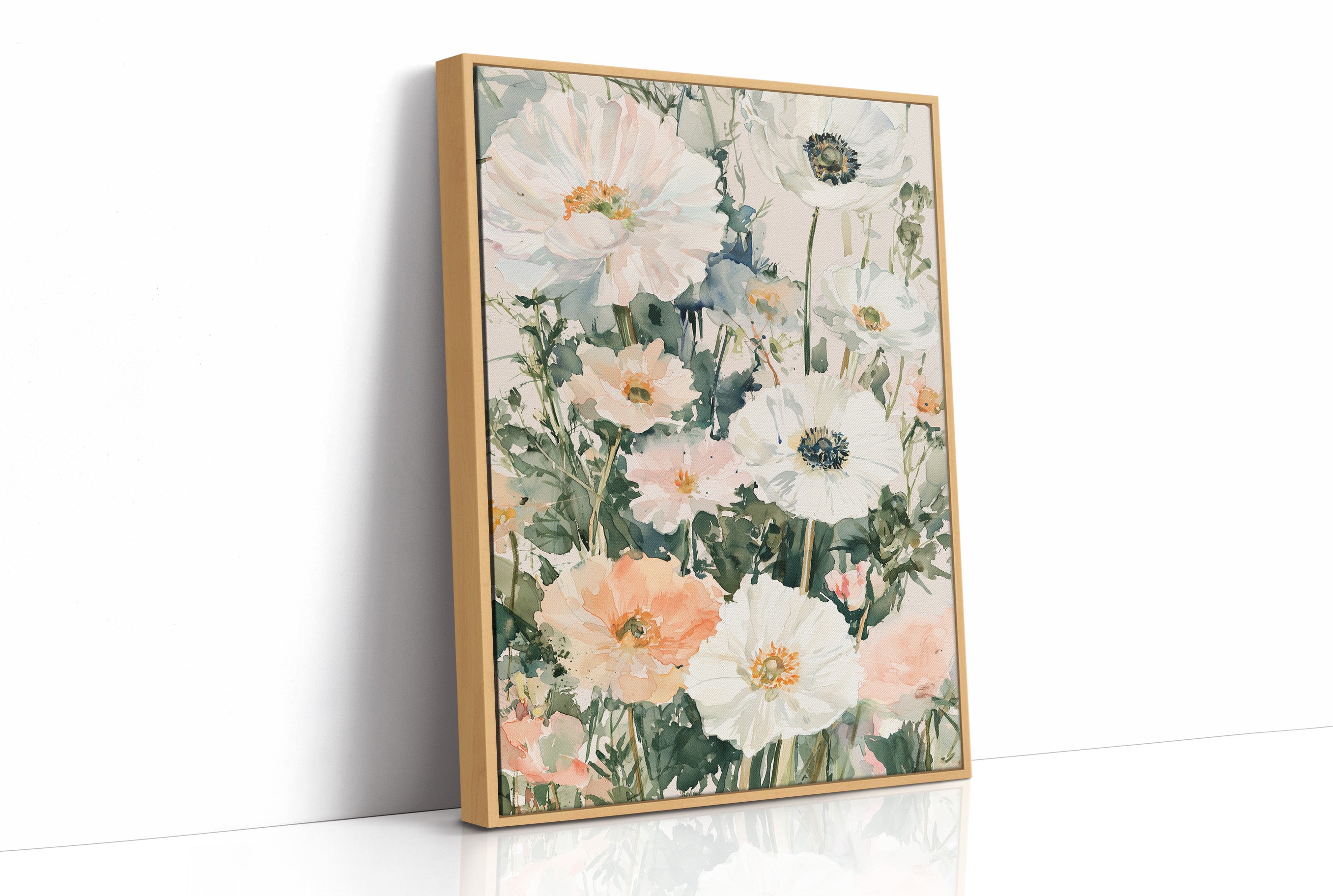 Anemones in Watercolor Bloom