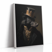 Noble Wolf Wears Midnight Crown