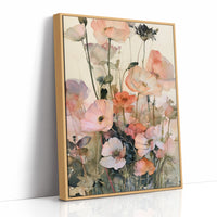 Poppies in Coral Wash