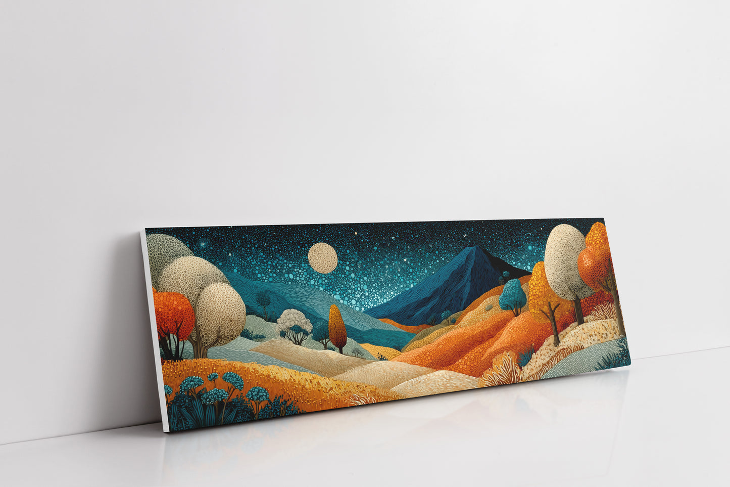 Midnight Hills In Ember Glow