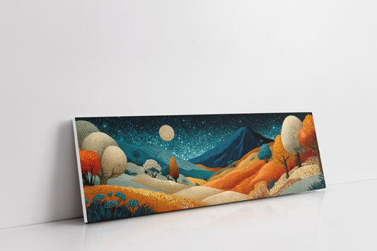 Midnight Hills In Ember Glow