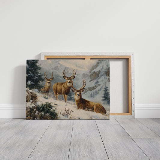 Winter Peaks Call The Deer Home