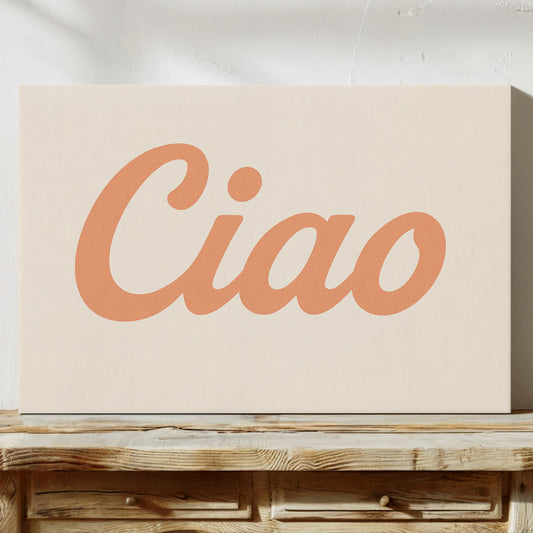 Ciao Retro Wall Art Print