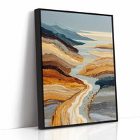 Desert Rivers Carve Golden Paths